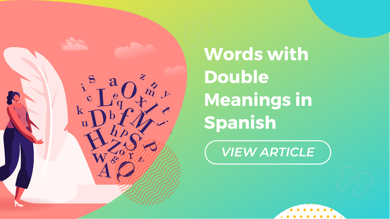 Palabras con doble sentido en español